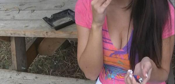 Smoking brings her the greatest pleasure ever